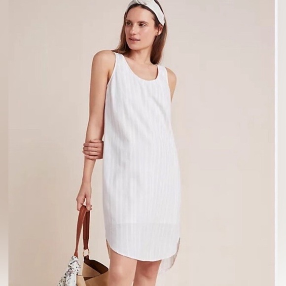 Anthropologie Cloth & Stone Bow Tied
Chambray Tunic Dress striped - Picture 4 of 11